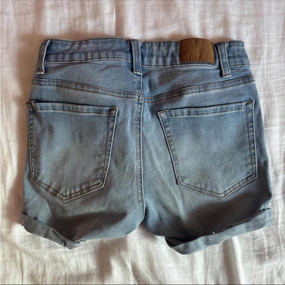 Aeropostale Light Blue Distressed Jean Shorts - Picture 4 of 4